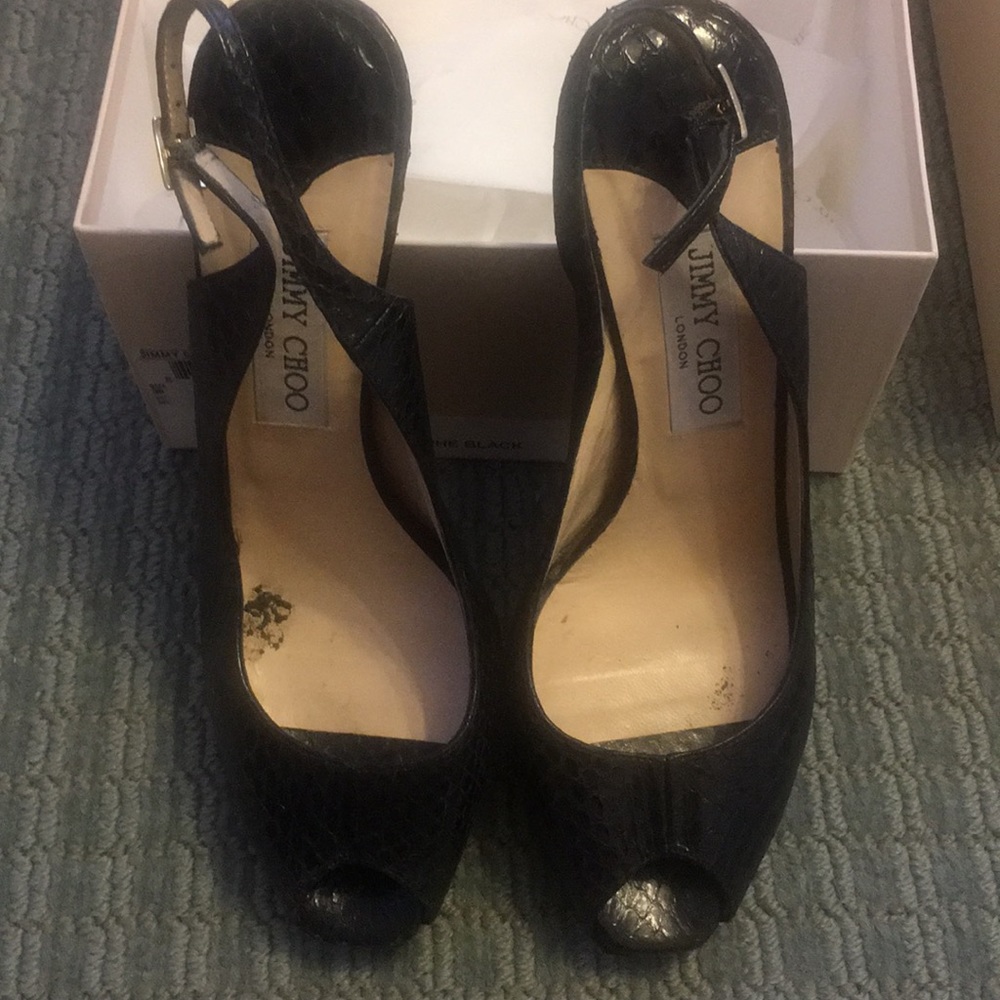 Jimmy Choo Black slingbacks